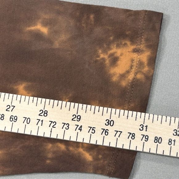 Free People We the Free Shirt Women’s M Red Brown Yellow Boho Tie Dye Colorful - Picture 8 of 12